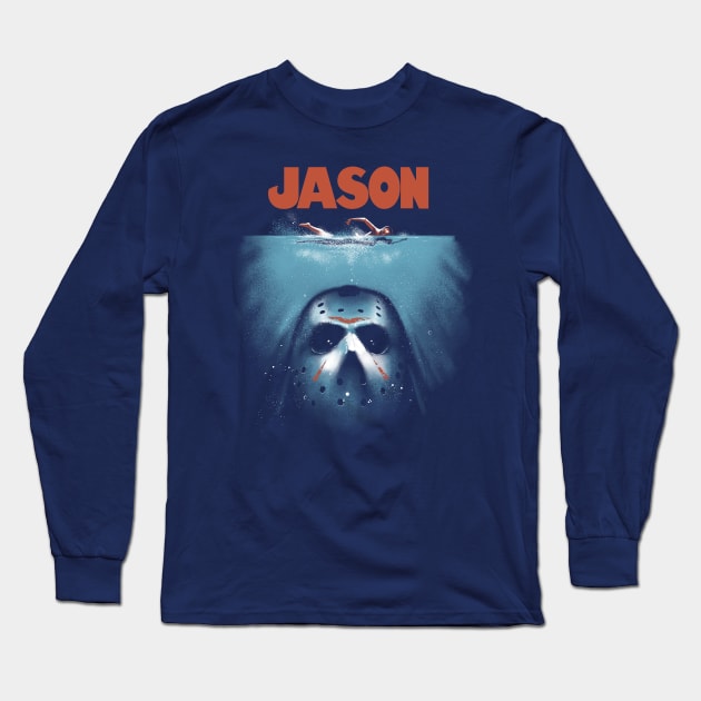 Below the Lake Long Sleeve T-Shirt by Ninjaink